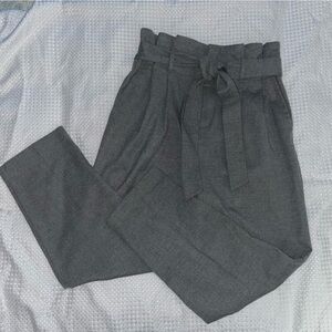 H&M Gray High-Waisted Trousers